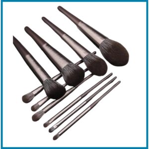 10 Pc Luxury eye shadow and foundation Make-up Brush set - Bronze